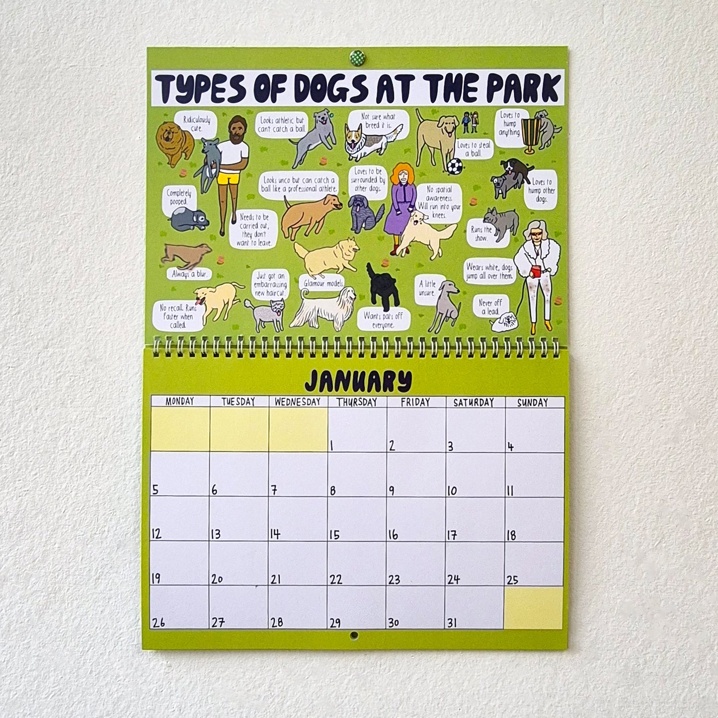 2026 Dog Park Calendar