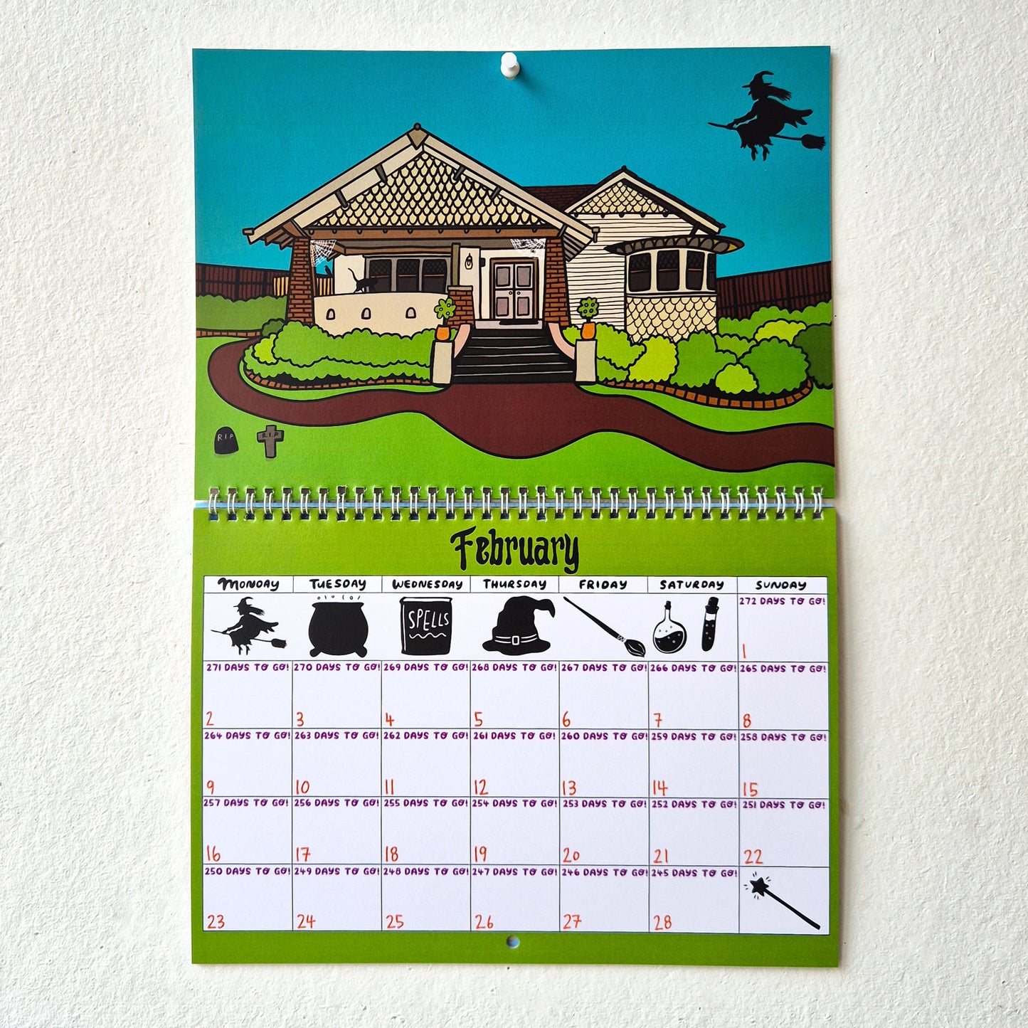 2026 Countdown To Halloween Calendar (Nov 2025 - Dec 2026)