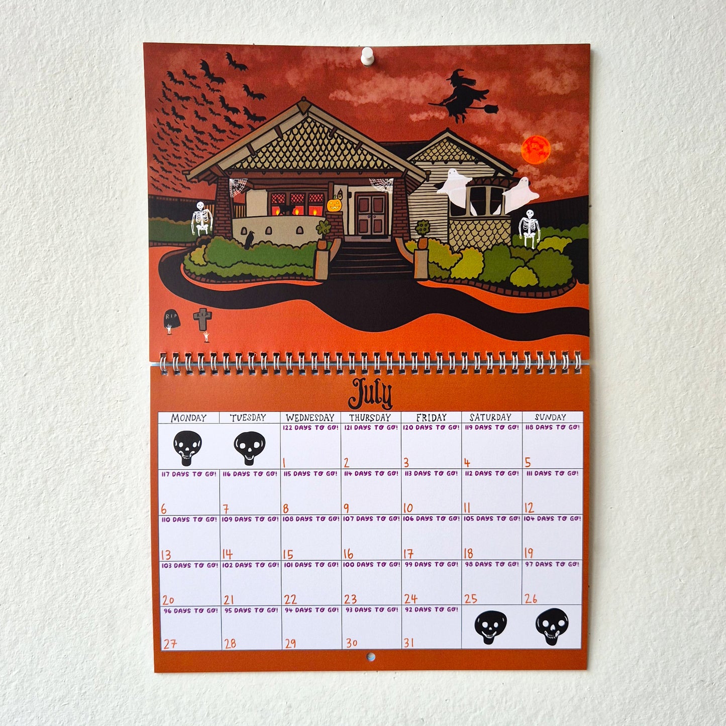 2026 Countdown To Halloween Calendar (Nov 2025 - Dec 2026)