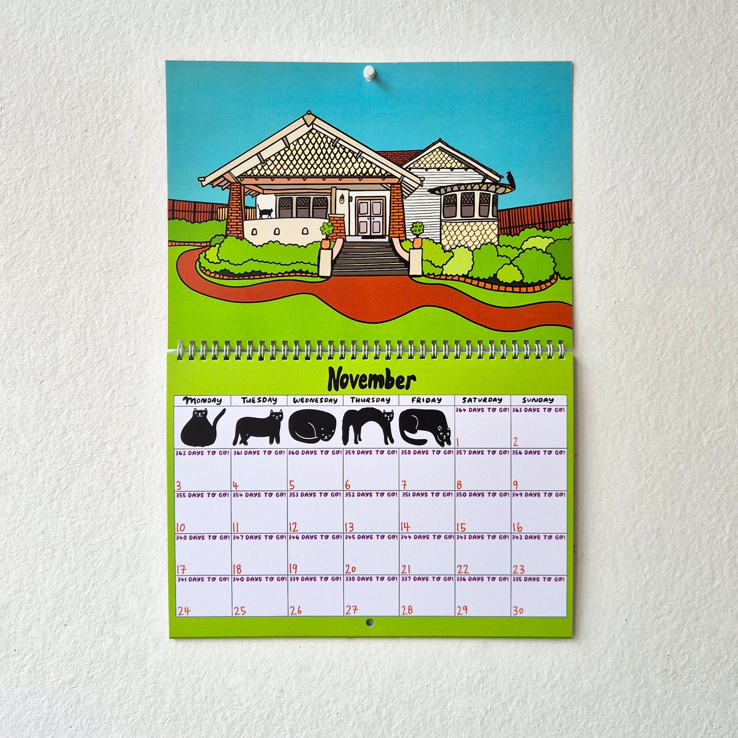 2026 Countdown To Halloween Calendar (Nov 2025 - Dec 2026)