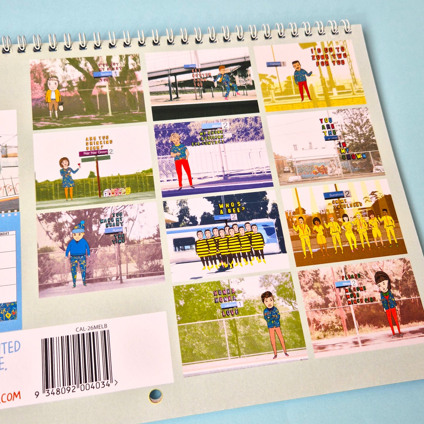 2026 Melbourne Train Station Calendar