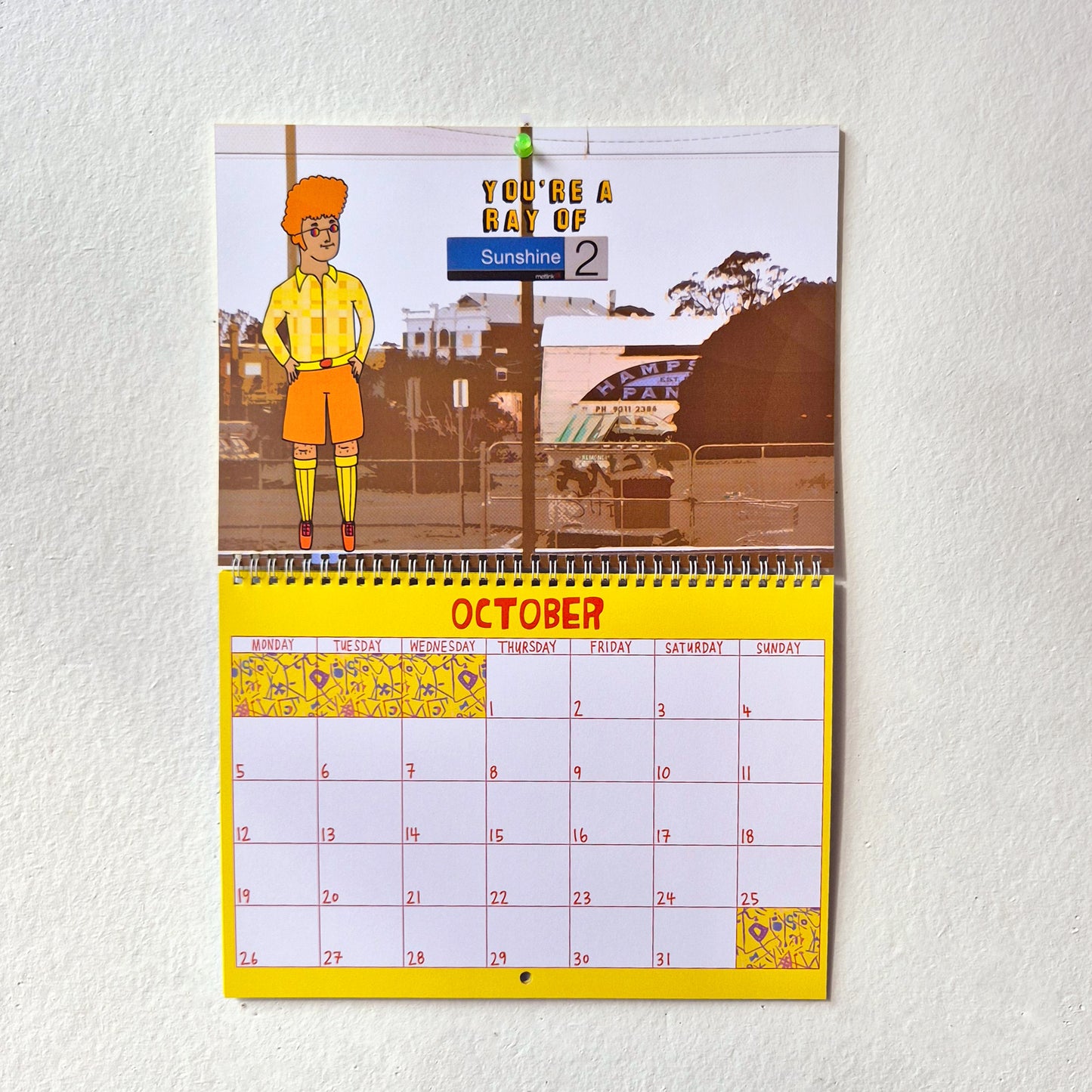 2026 Sunshine Train Station Calendar