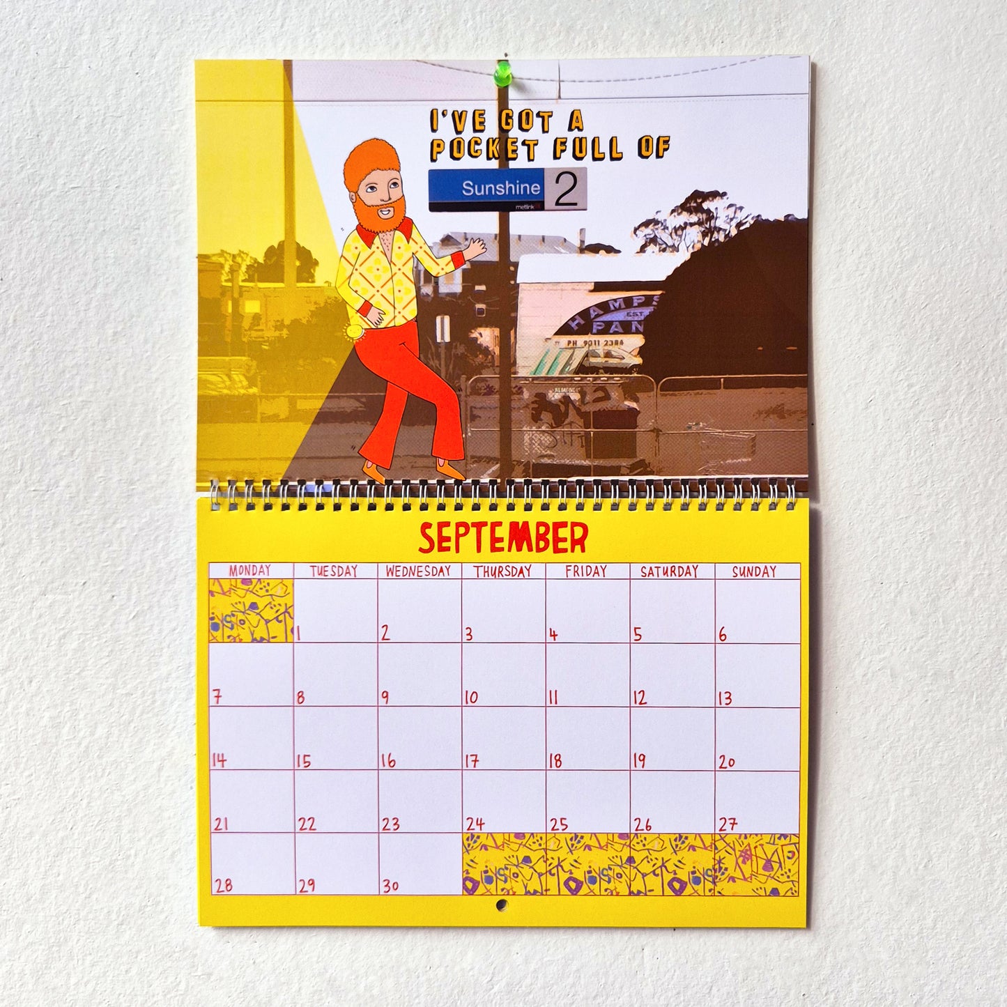 2026 Sunshine Train Station Calendar