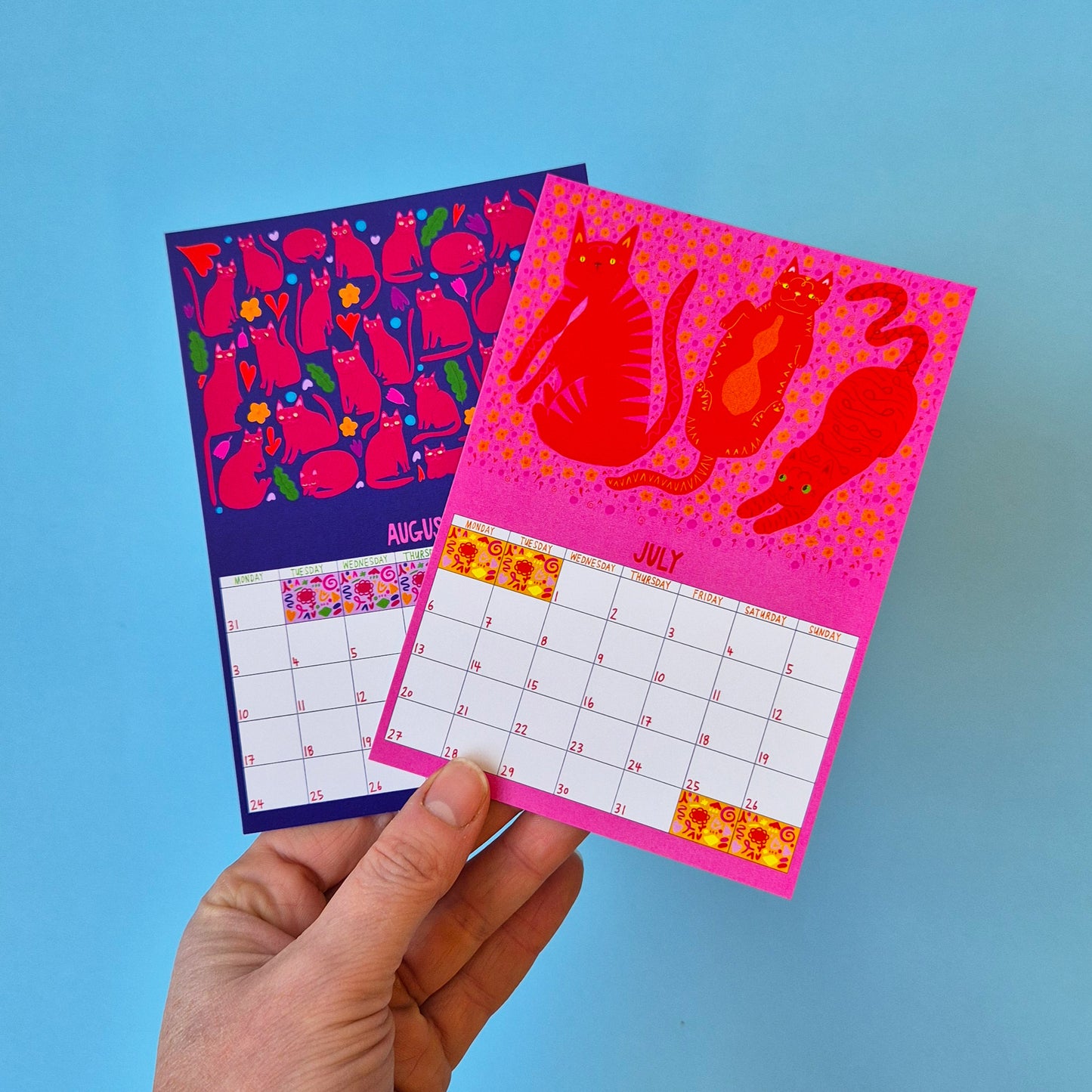 12 Pack Postcards - 2026 Kitty Calendar