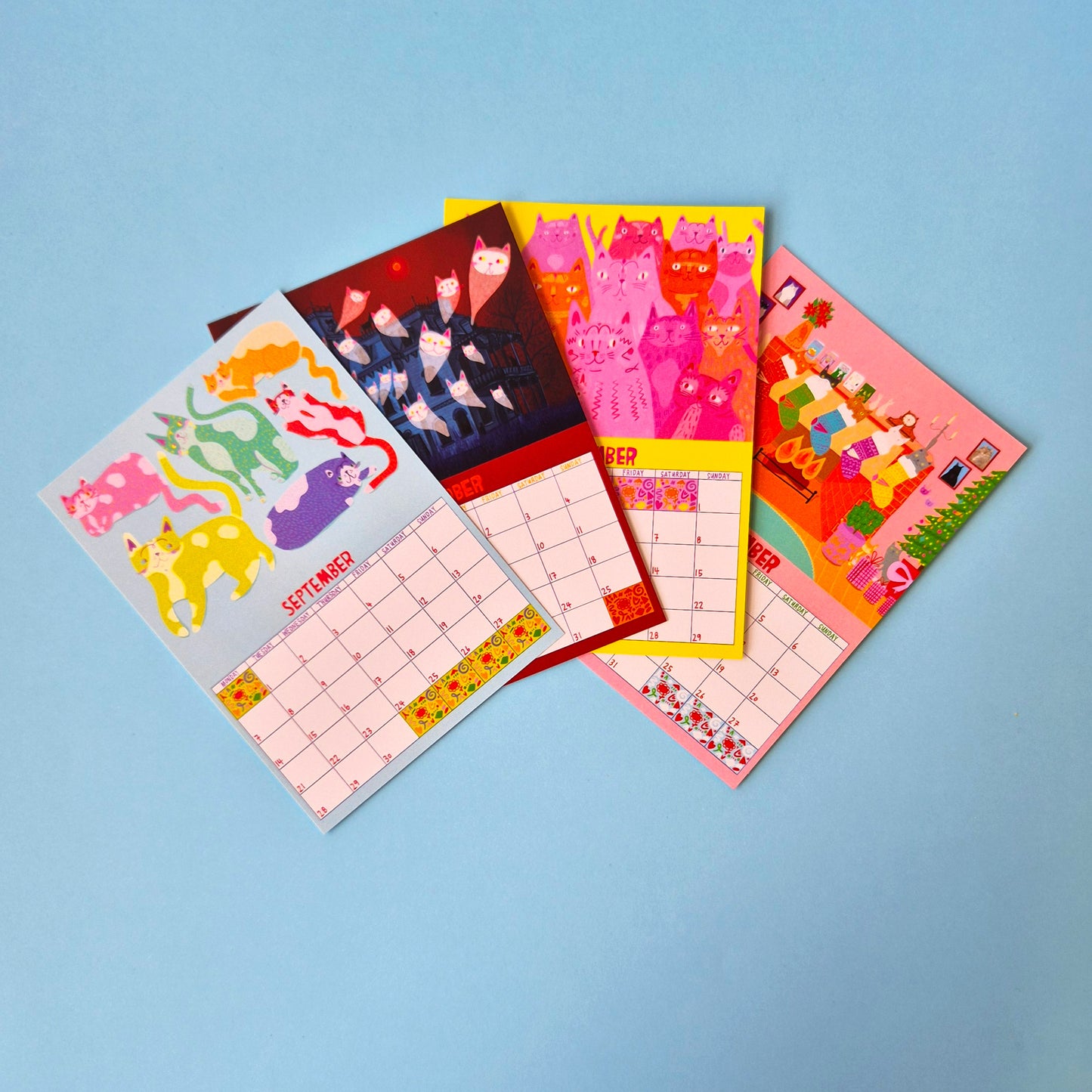 12 Pack Postcards - 2026 Kitty Calendar