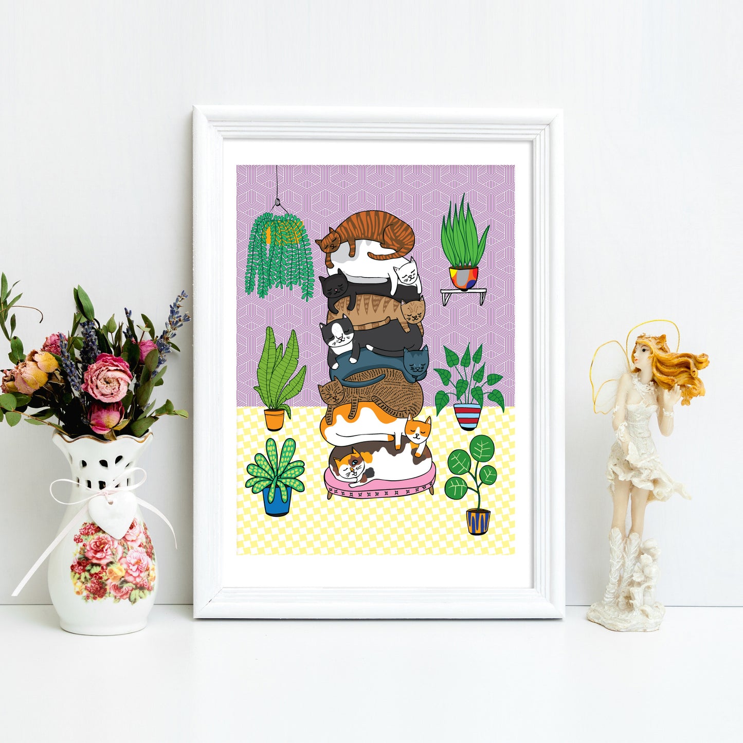 Cats Stack - Art Print