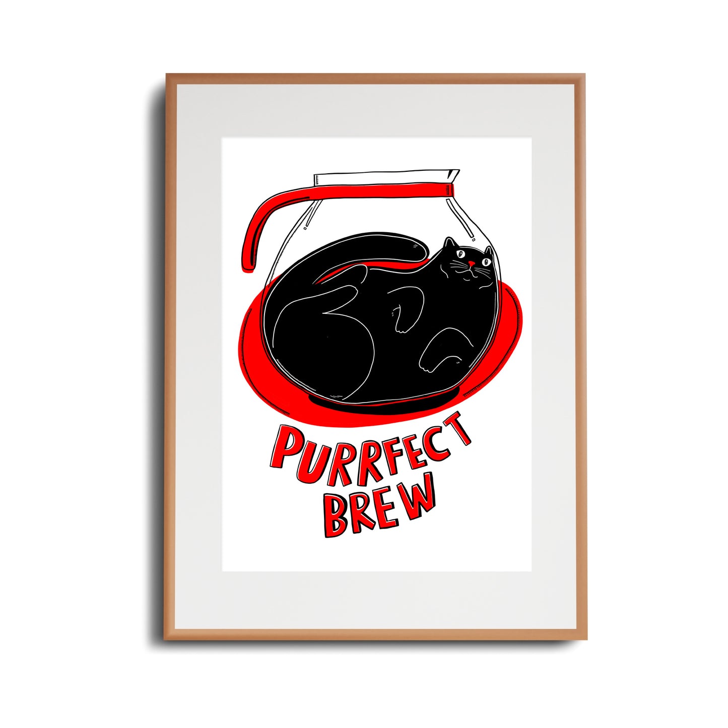 Purrfect Brew - Art Print