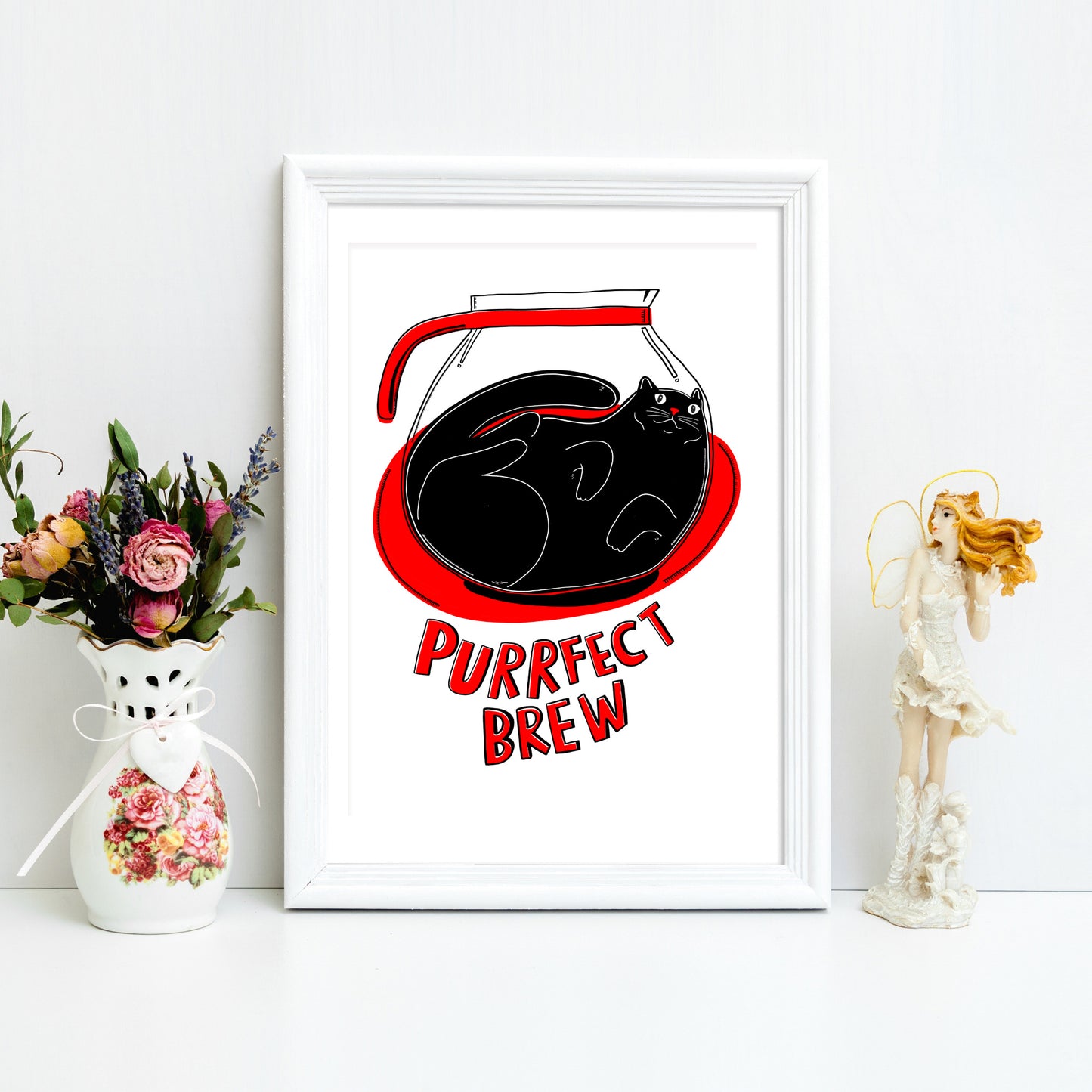 Purrfect Brew - Art Print