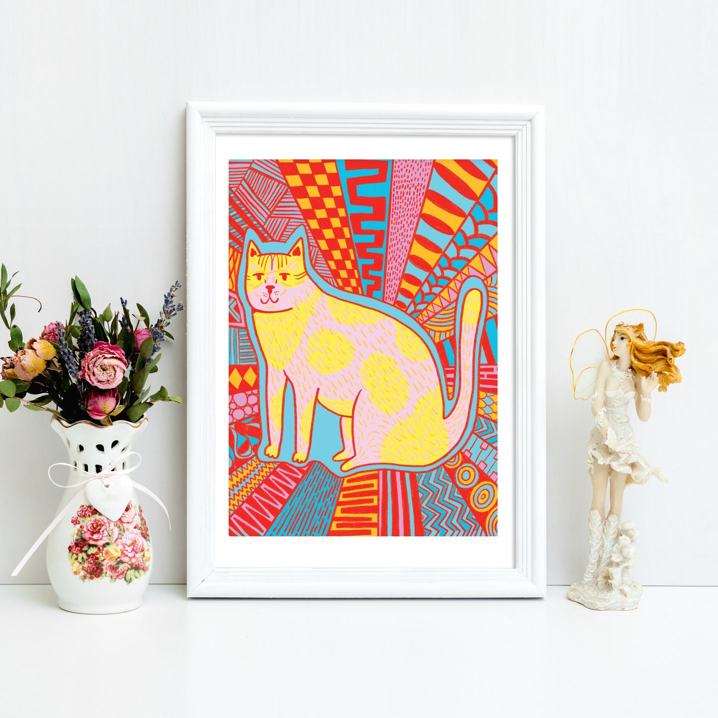 Pattern Cat - Art Print