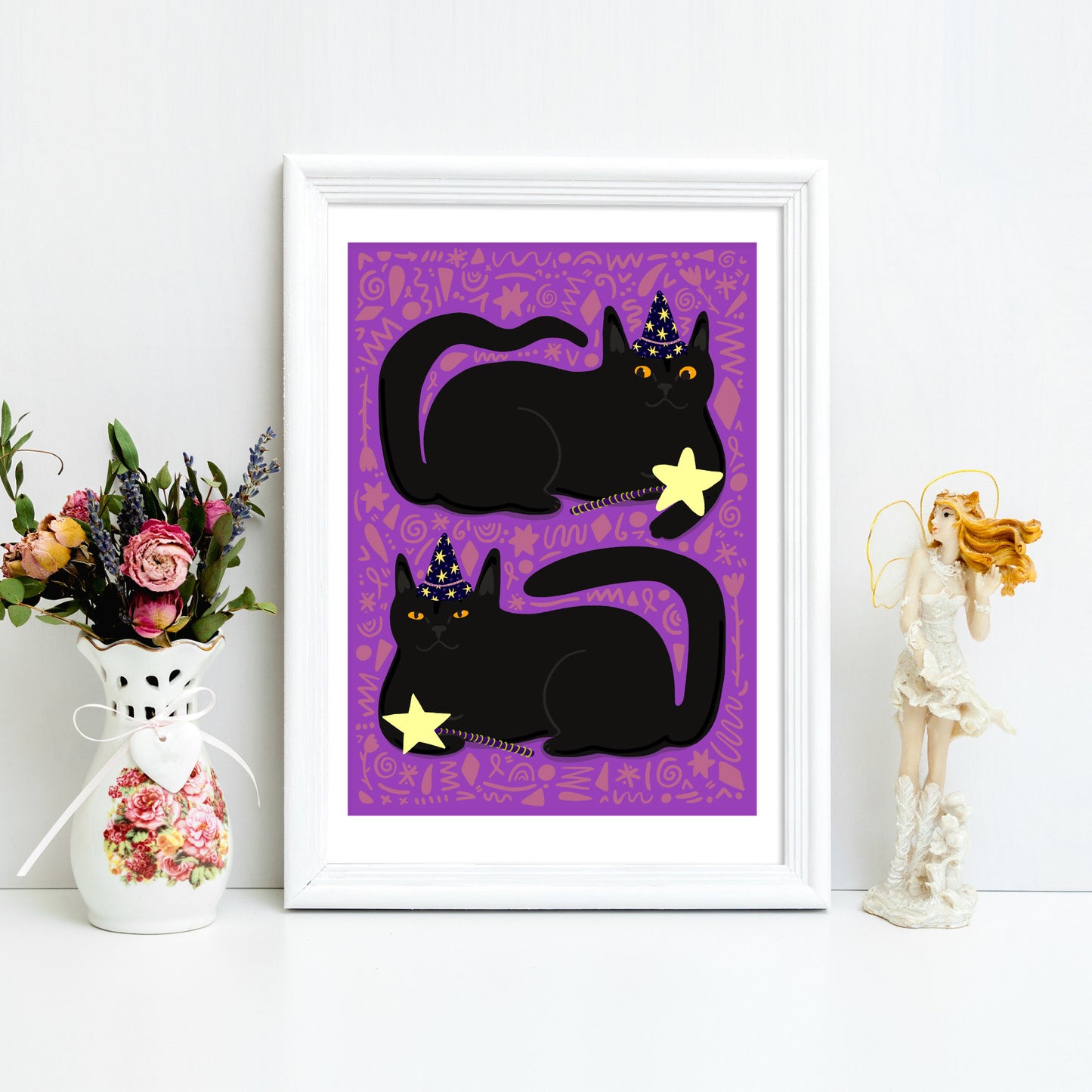 Witchy Cat - Art Print