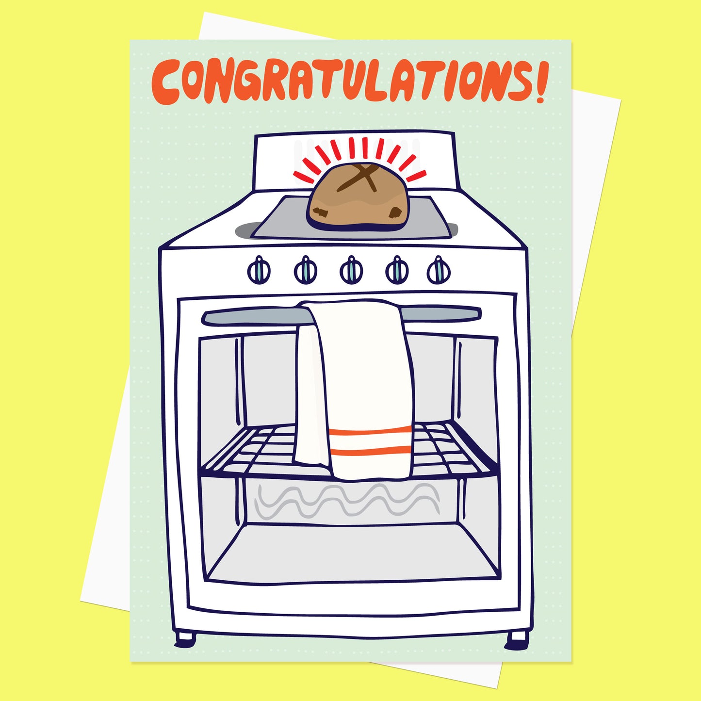 Bun Out Of The Oven -New Baby Card