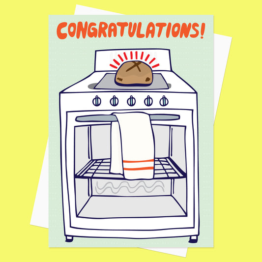 Bun Out Of The Oven -New Baby Card