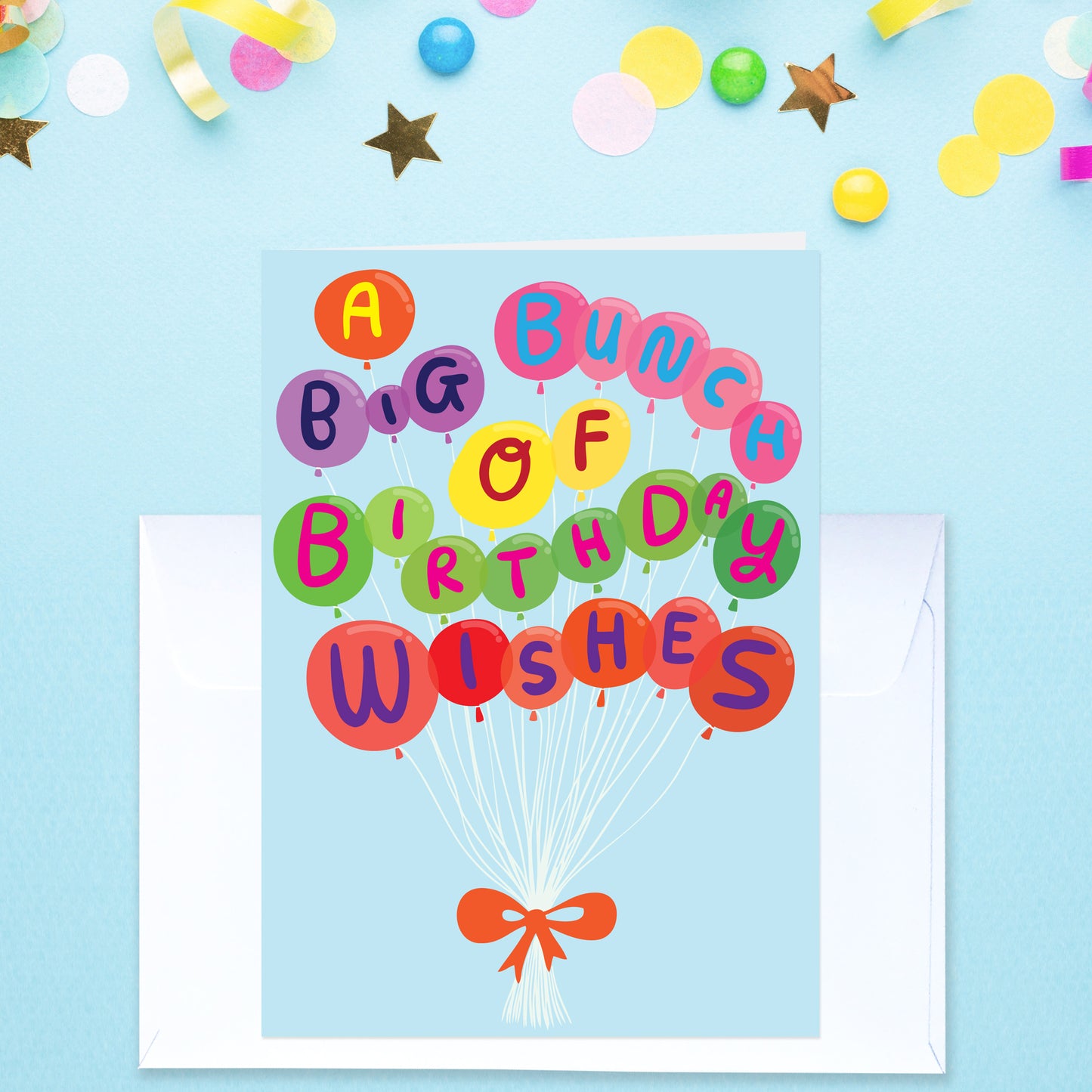 A Big Bunch Of Birthday Wishes - Birthday Card