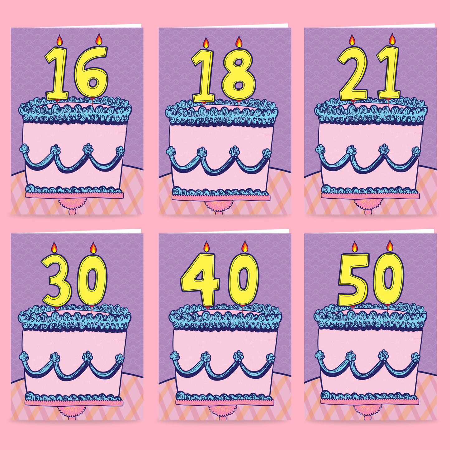 Cake Number Birthday - Milestone Birthday Card