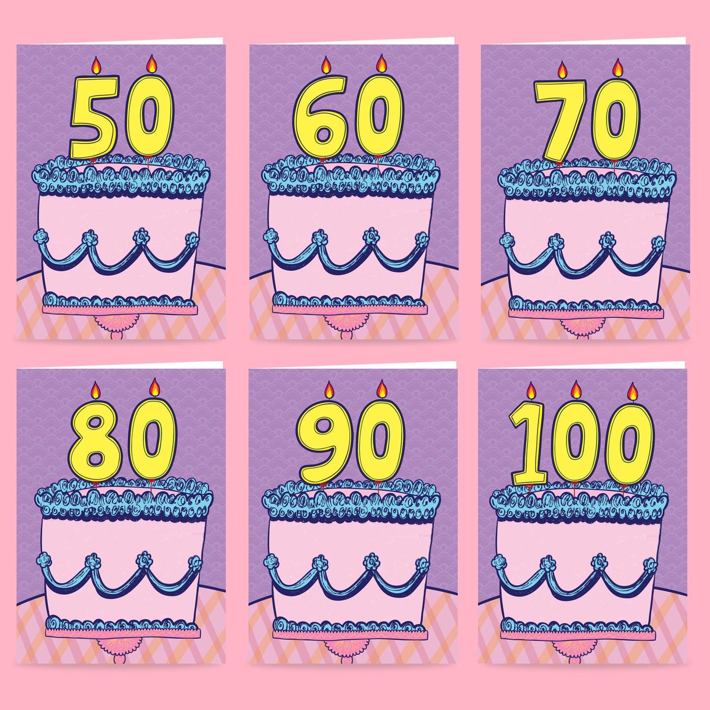 Cake Number Birthday - Milestone Birthday Card