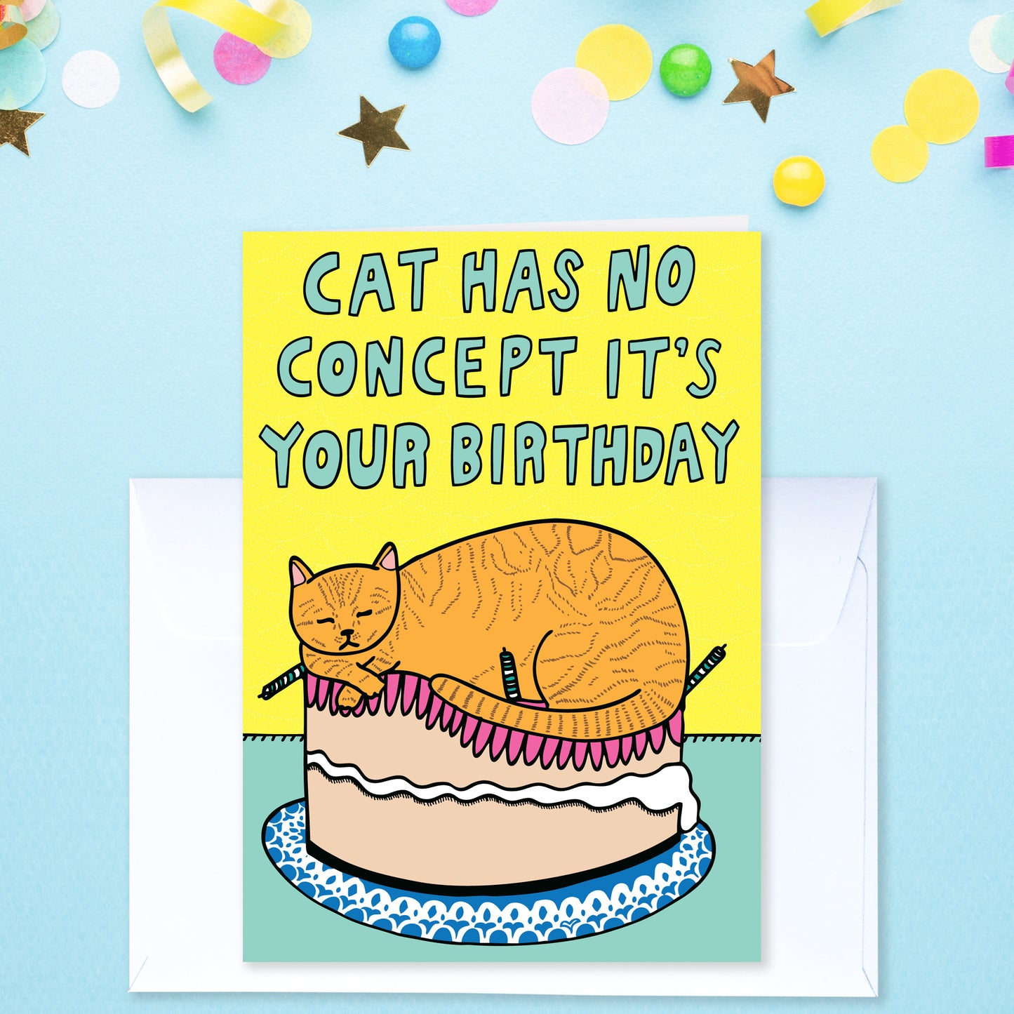 Birthday Card Stash For A Cat Lover - 8 Cat Themed Birthday Cards