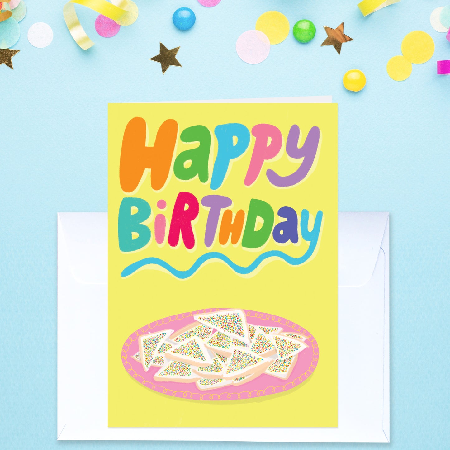 Fairy Bread Happy Birthday - Birthday Card