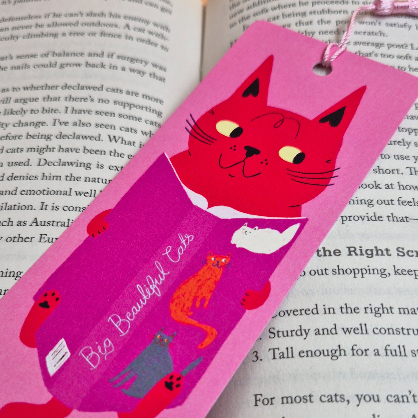 Big Beautiful Cats - Bookmark