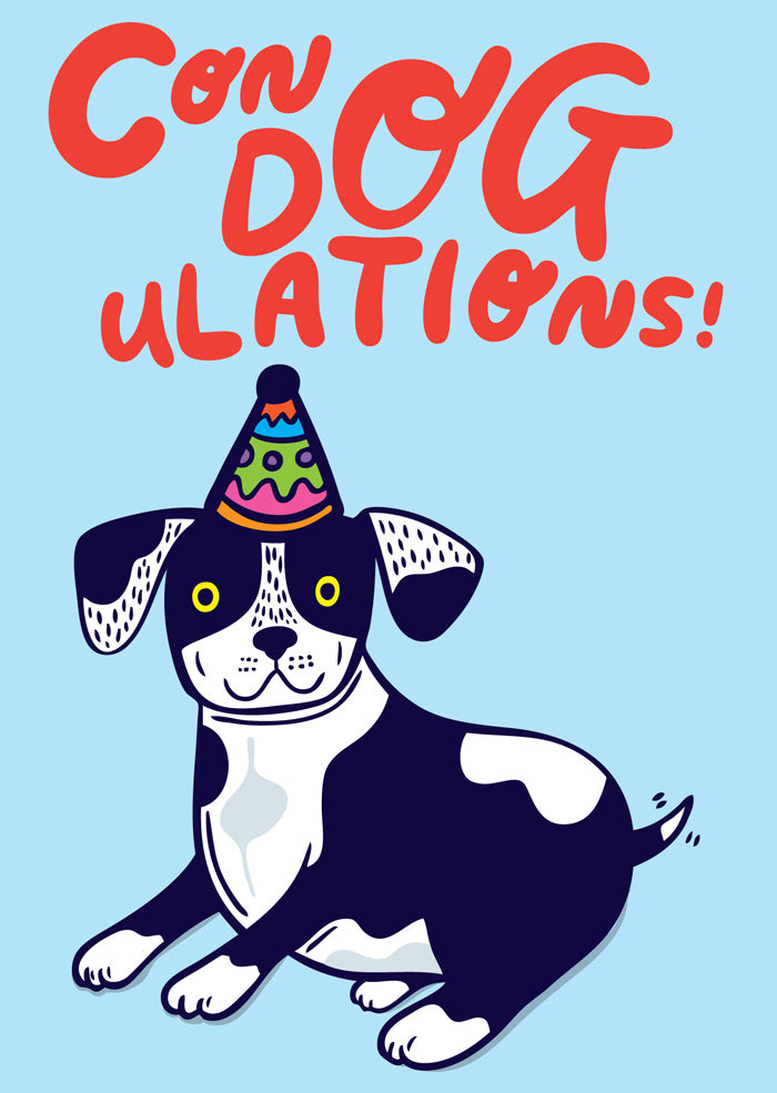 Con DOG ulations! - Congratulations Card