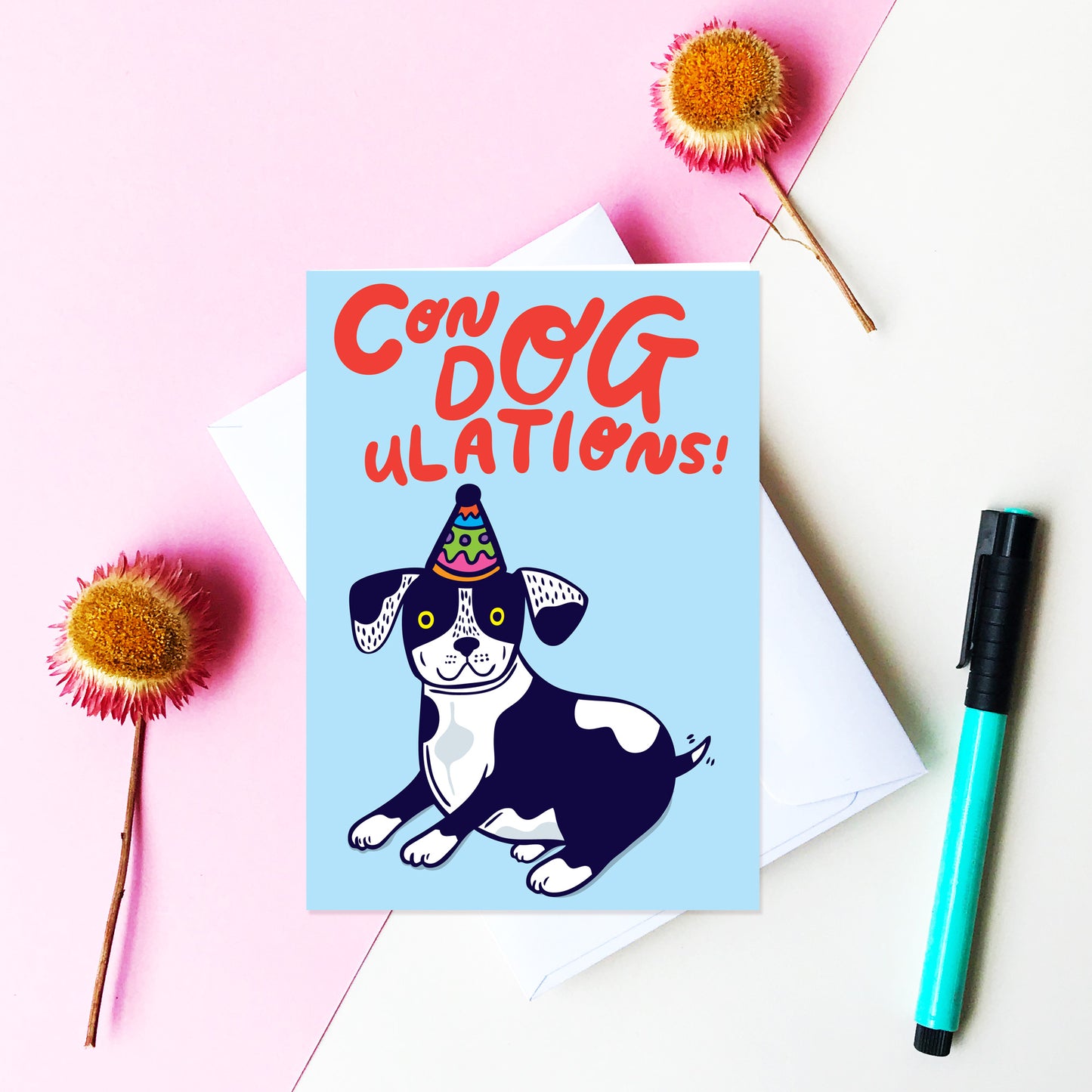 Con DOG ulations! - Congratulations Card