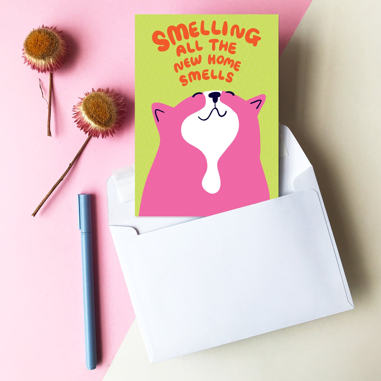 Smelling All The New Home Smells - Congratulations Card