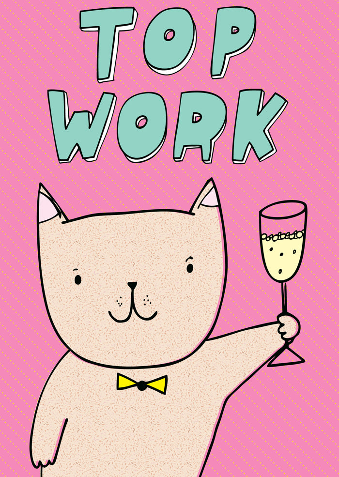 Top Work - Congratulations Card