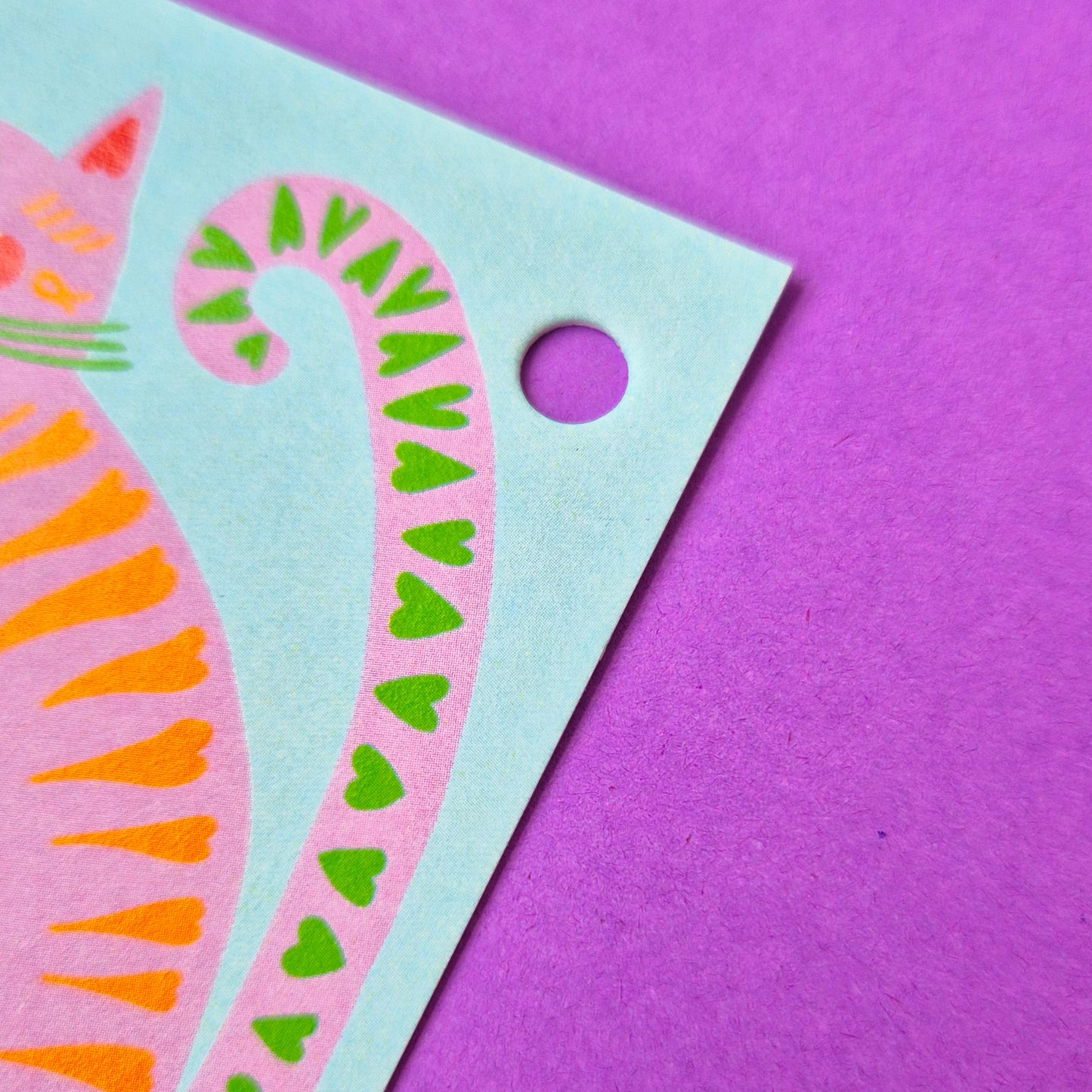 Gift Tags - Pink Cat - Pack Of 15
