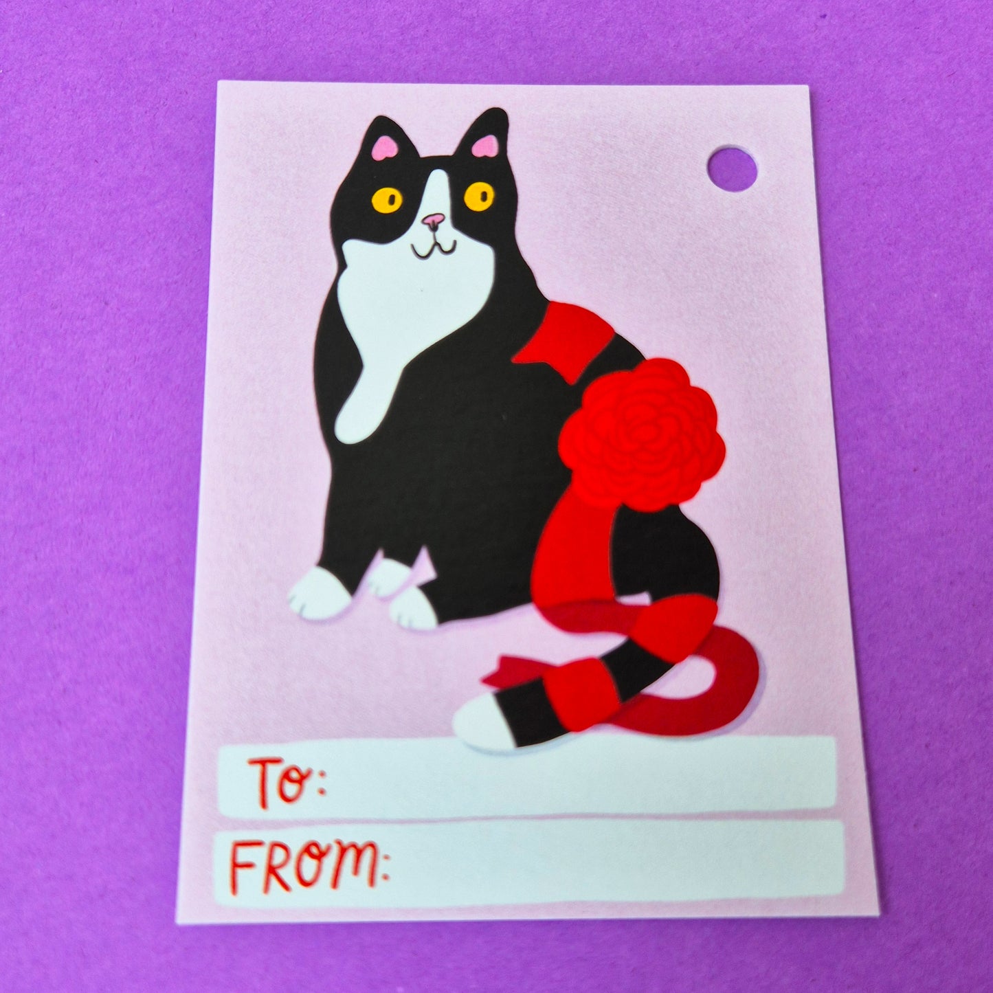 Gift Tags - Tuxedo Cat - Pack Of 15
