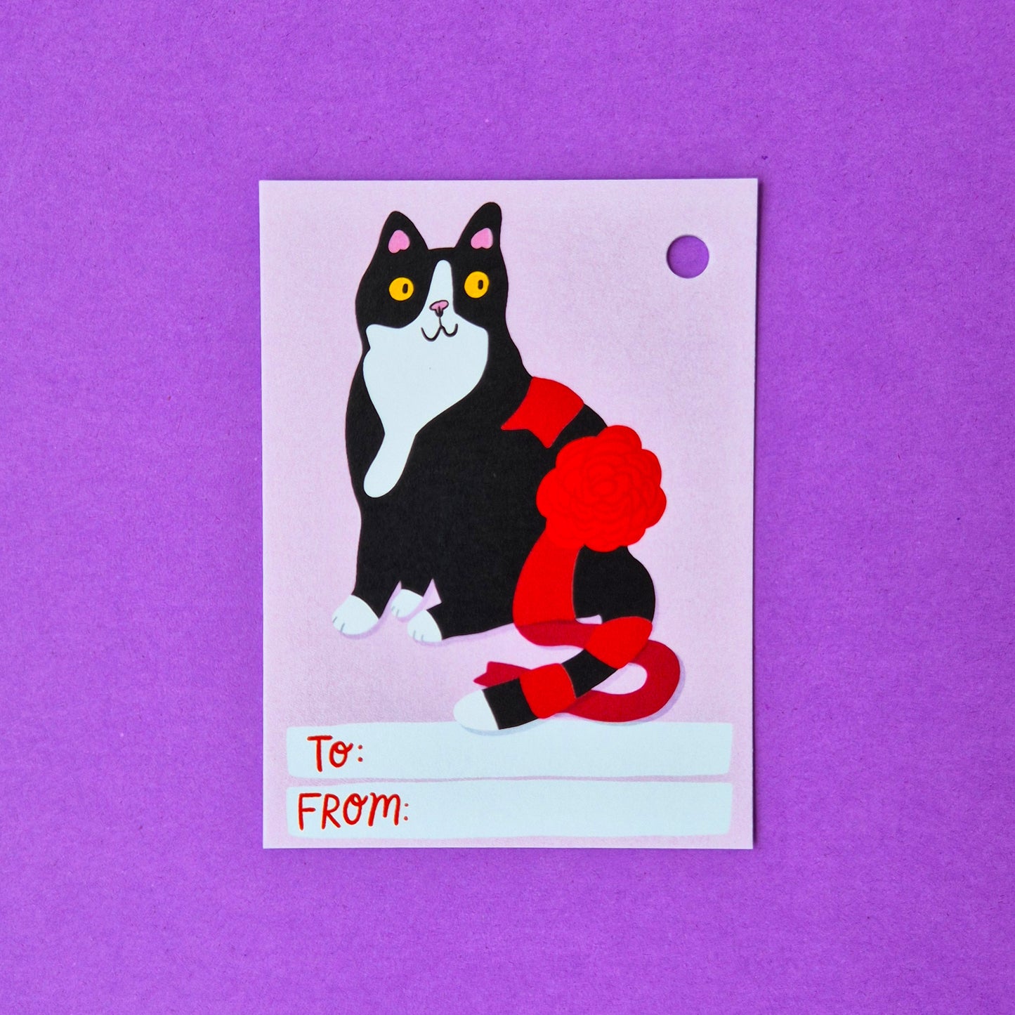 Gift Tags - Tuxedo Cat - Pack Of 15