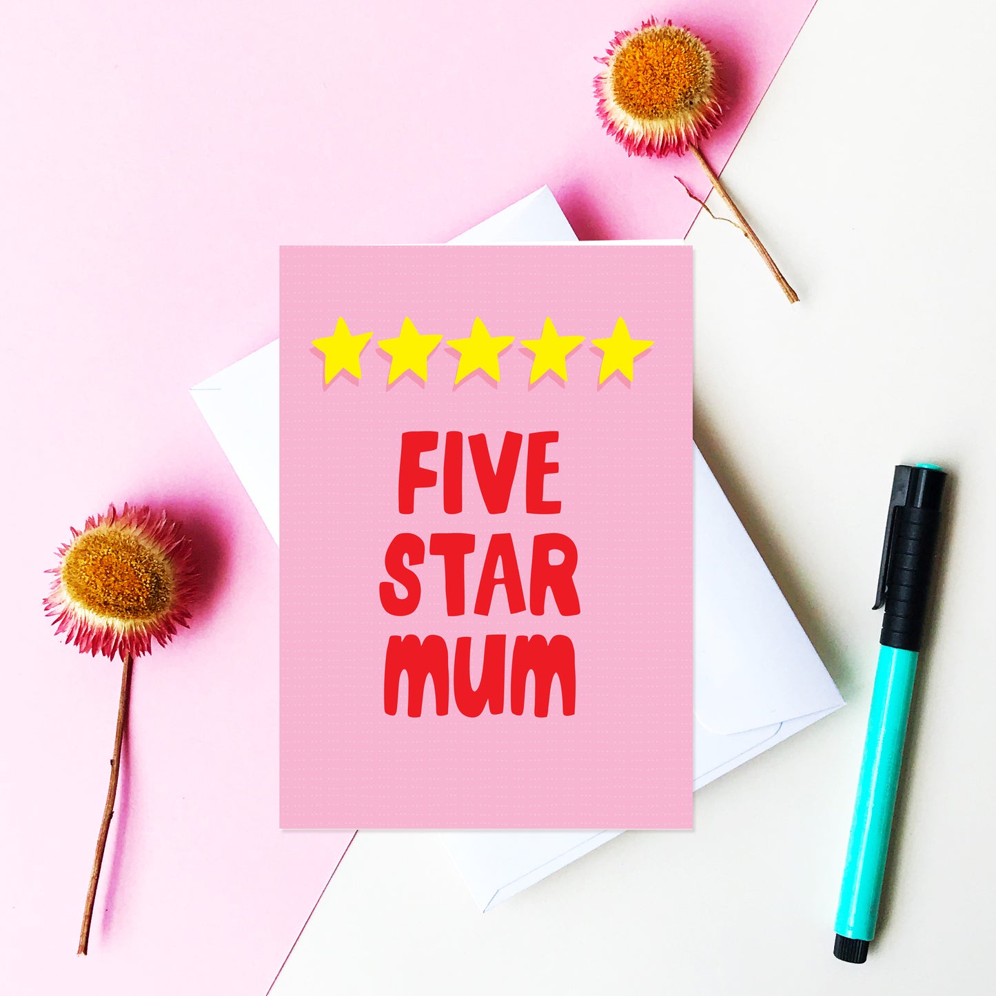 Five Star Mum - Card For Mum