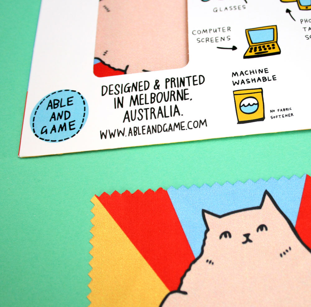 Cat Belly - Microfibre Glasses Cleaning Cloth