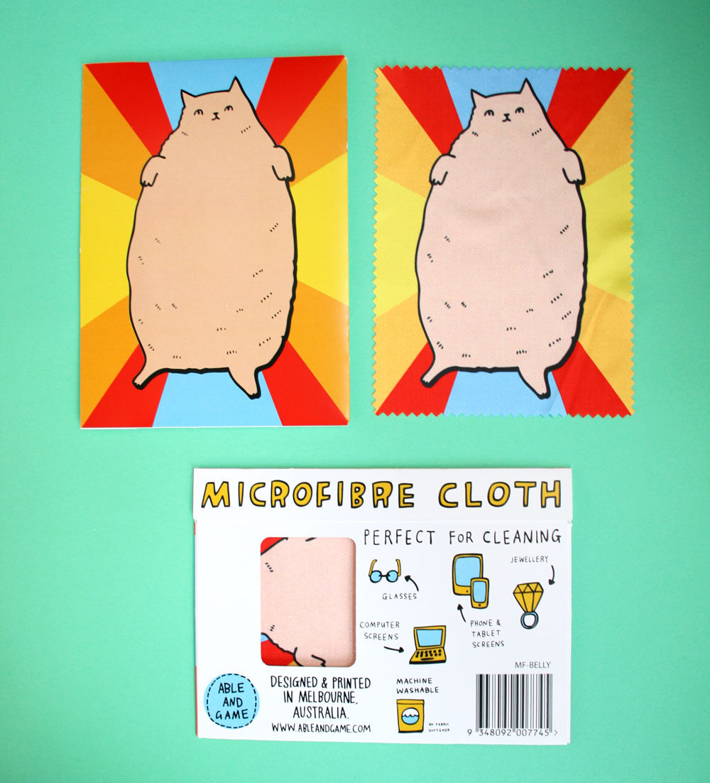 Cat Belly - Microfibre Glasses Cleaning Cloth