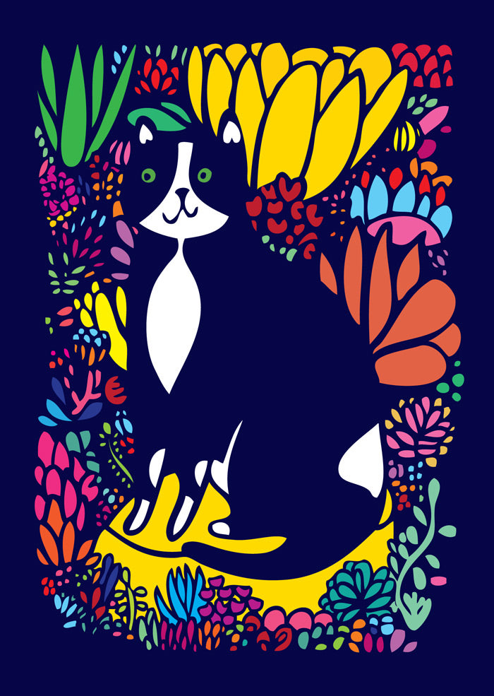 Cat In The Succulents - Microfibre Glasses Cleaning Cloth