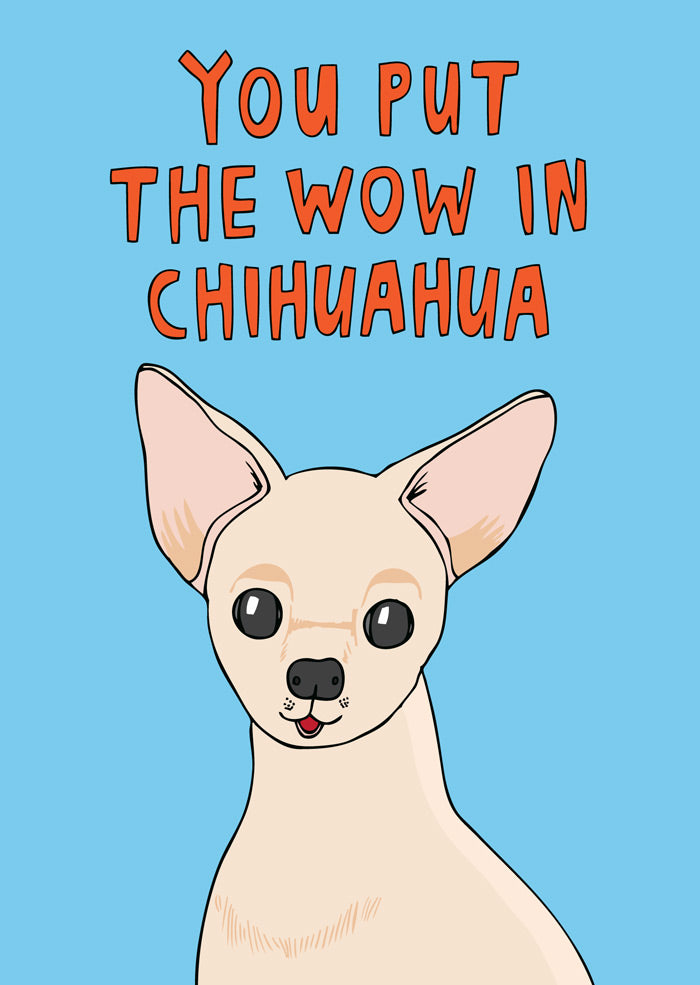 You Put The Wow In Chihuahua - Microfibre Glasses Cleaning Cloth