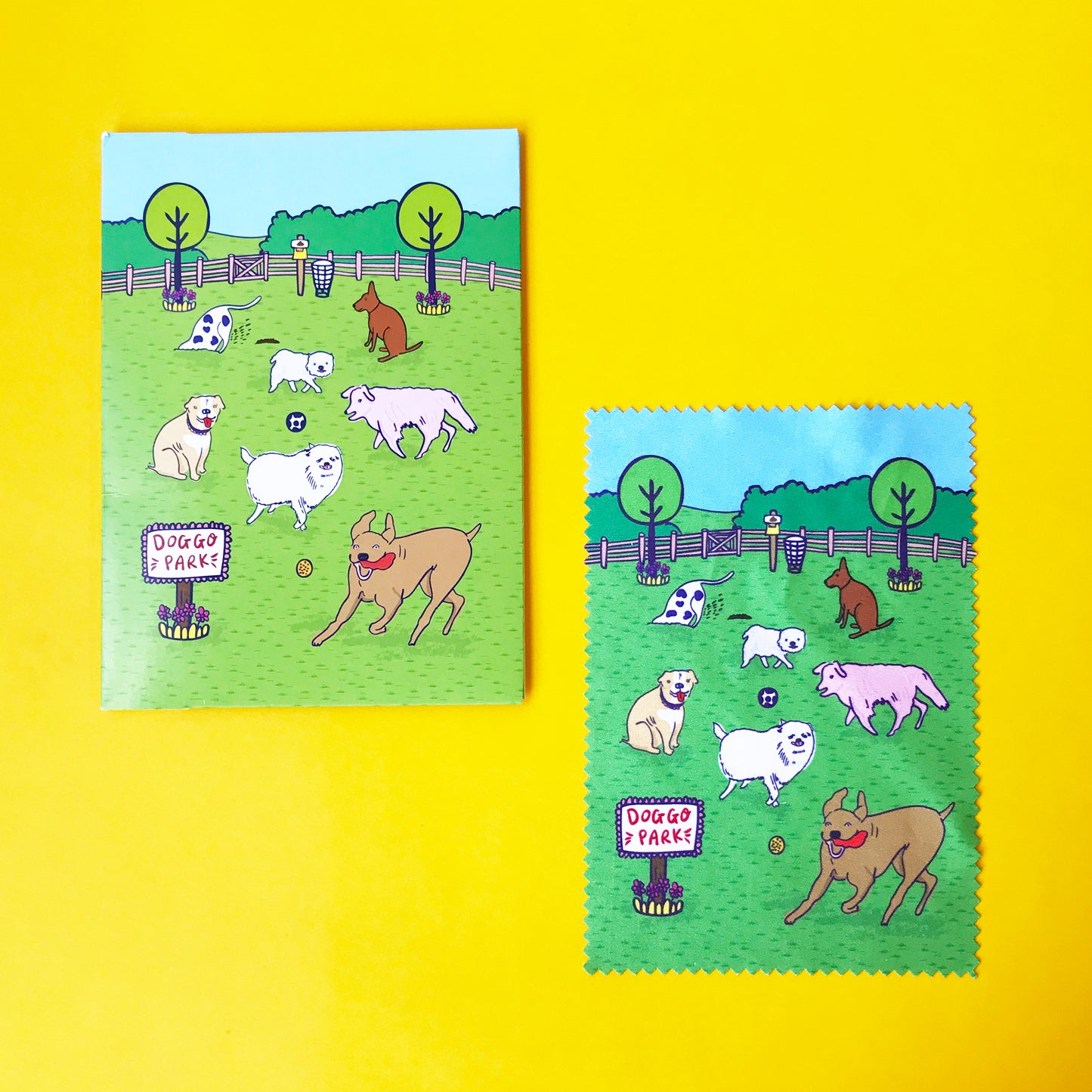 Dog Park - Microfibre Glasses Cleaning Cloth