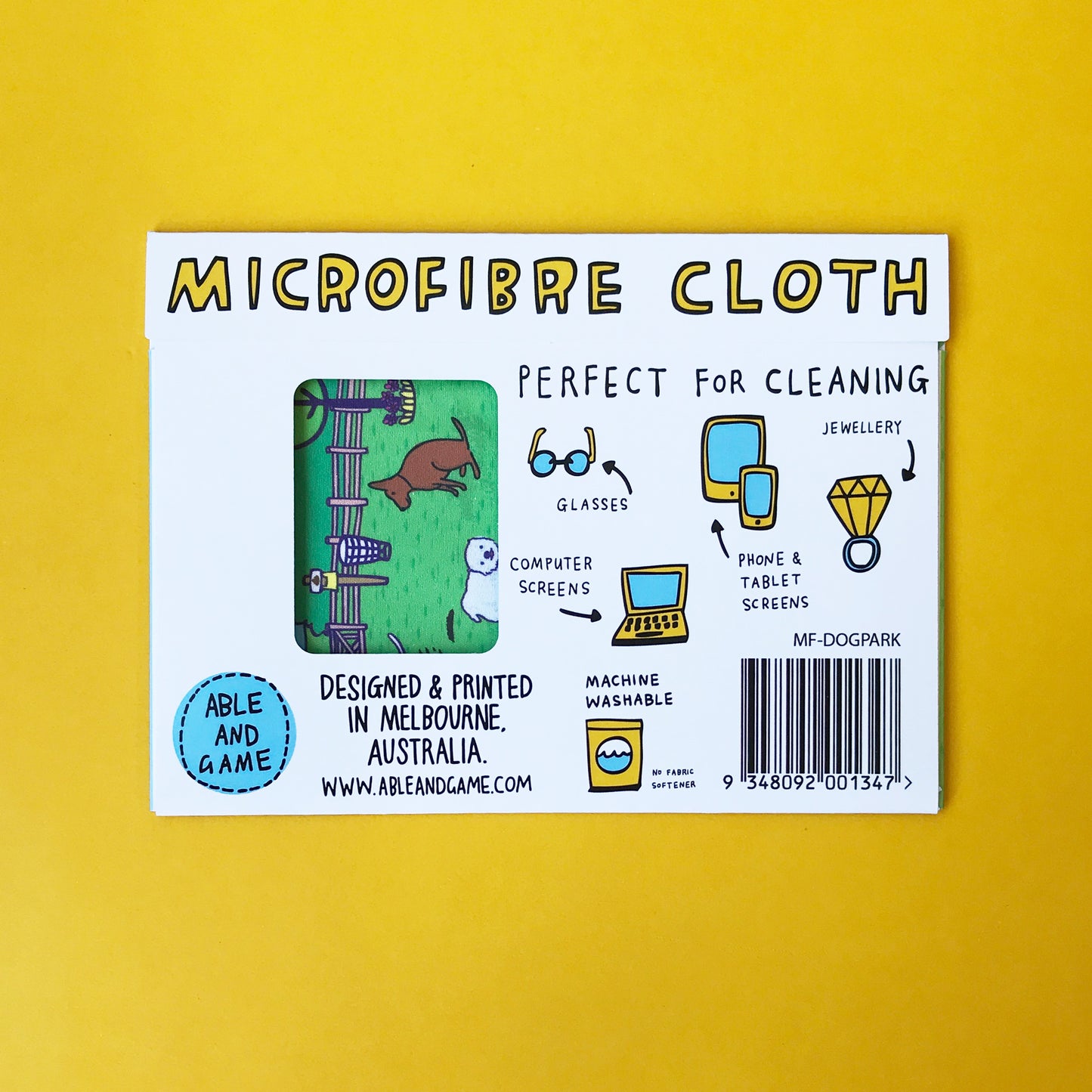 Dog Park - Microfibre Glasses Cleaning Cloth