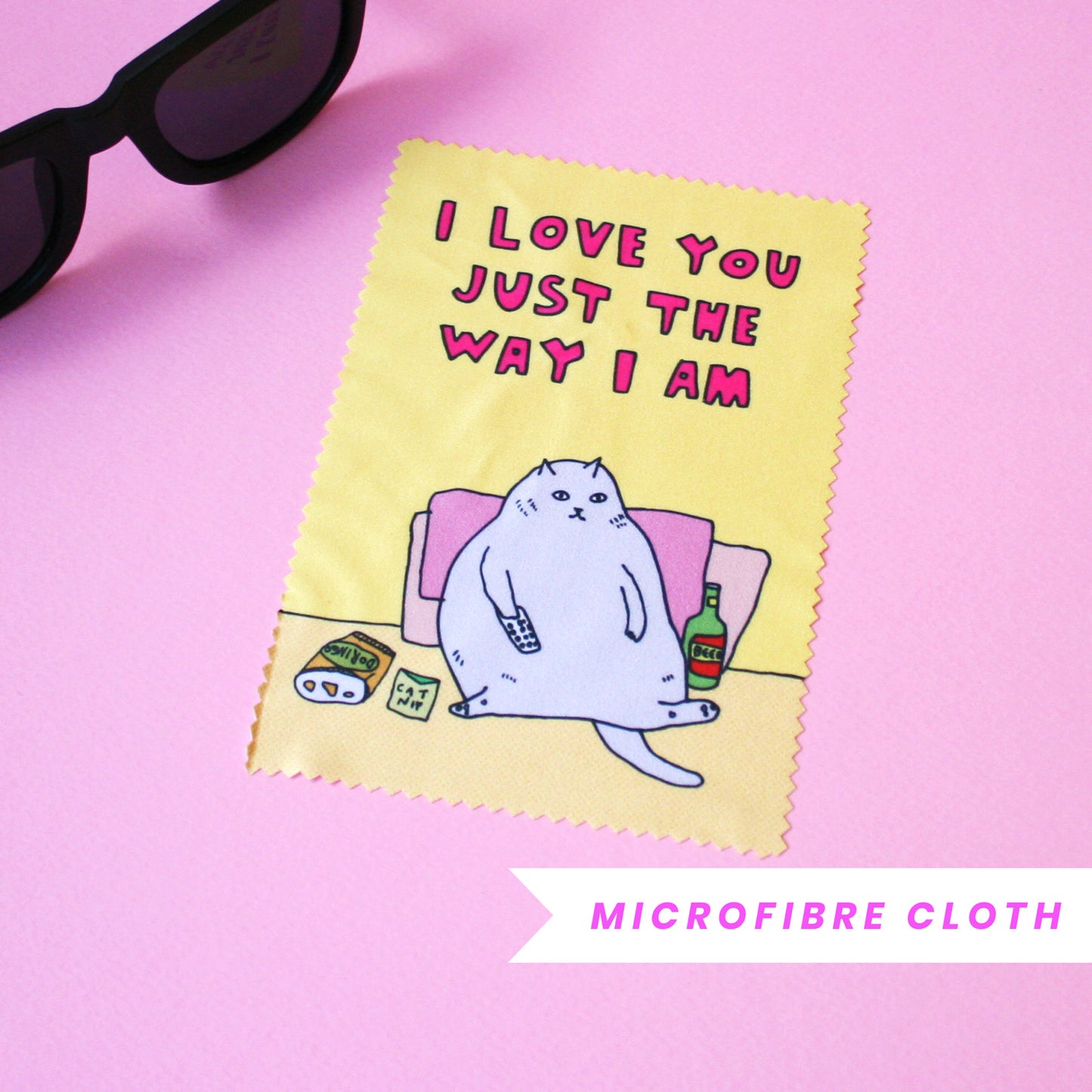 Fat Cat - Microfibre Glasses Cleaning Cloth