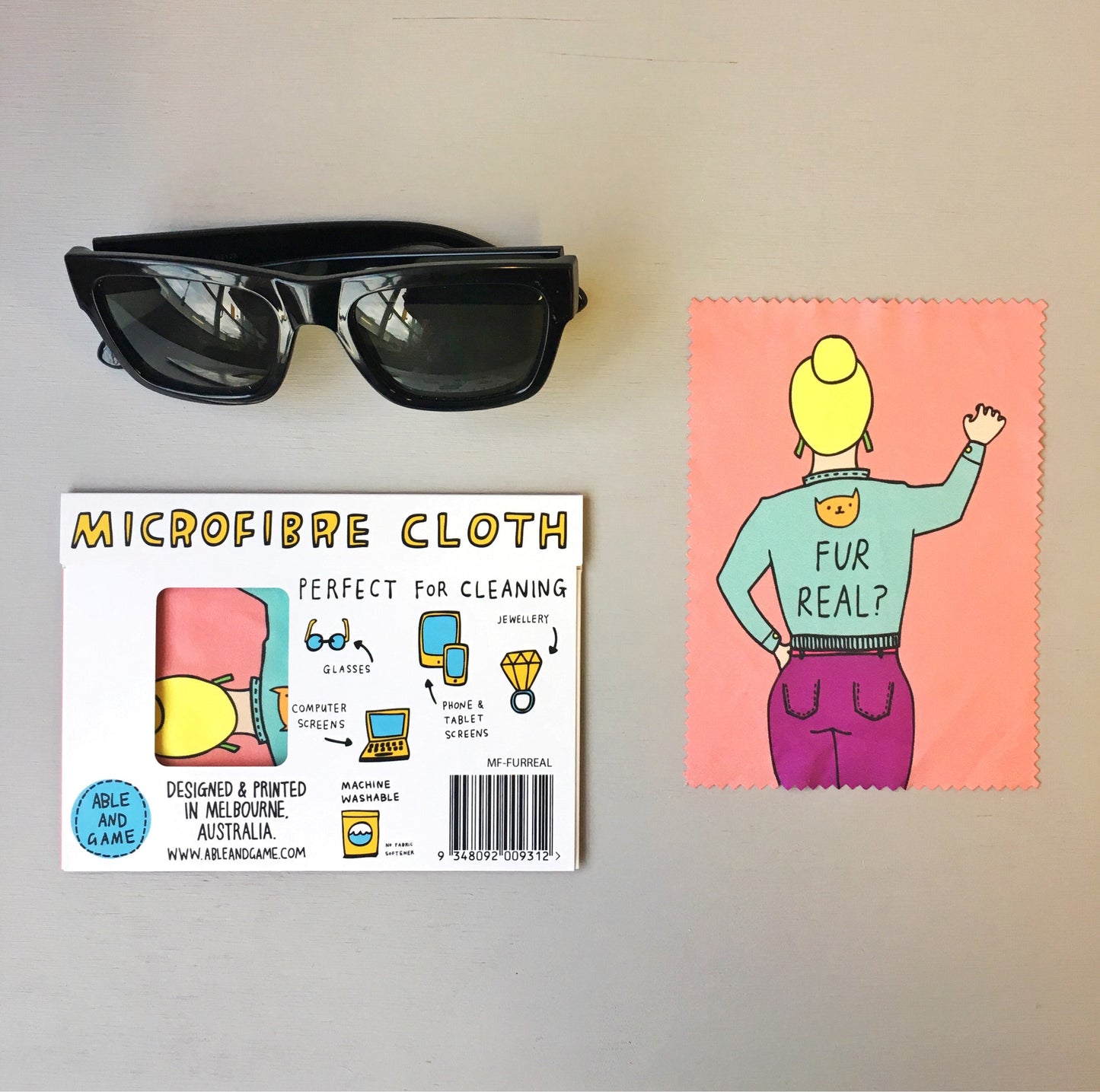 Fur Real - Microfibre Glasses Cleaning Cloth
