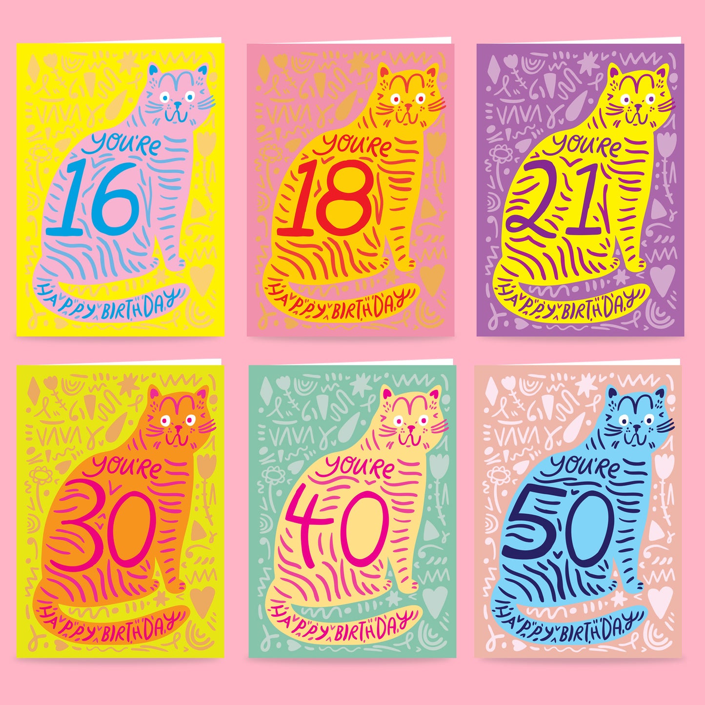 Cat Fur You're (AGE) - Milestone Birthday Card