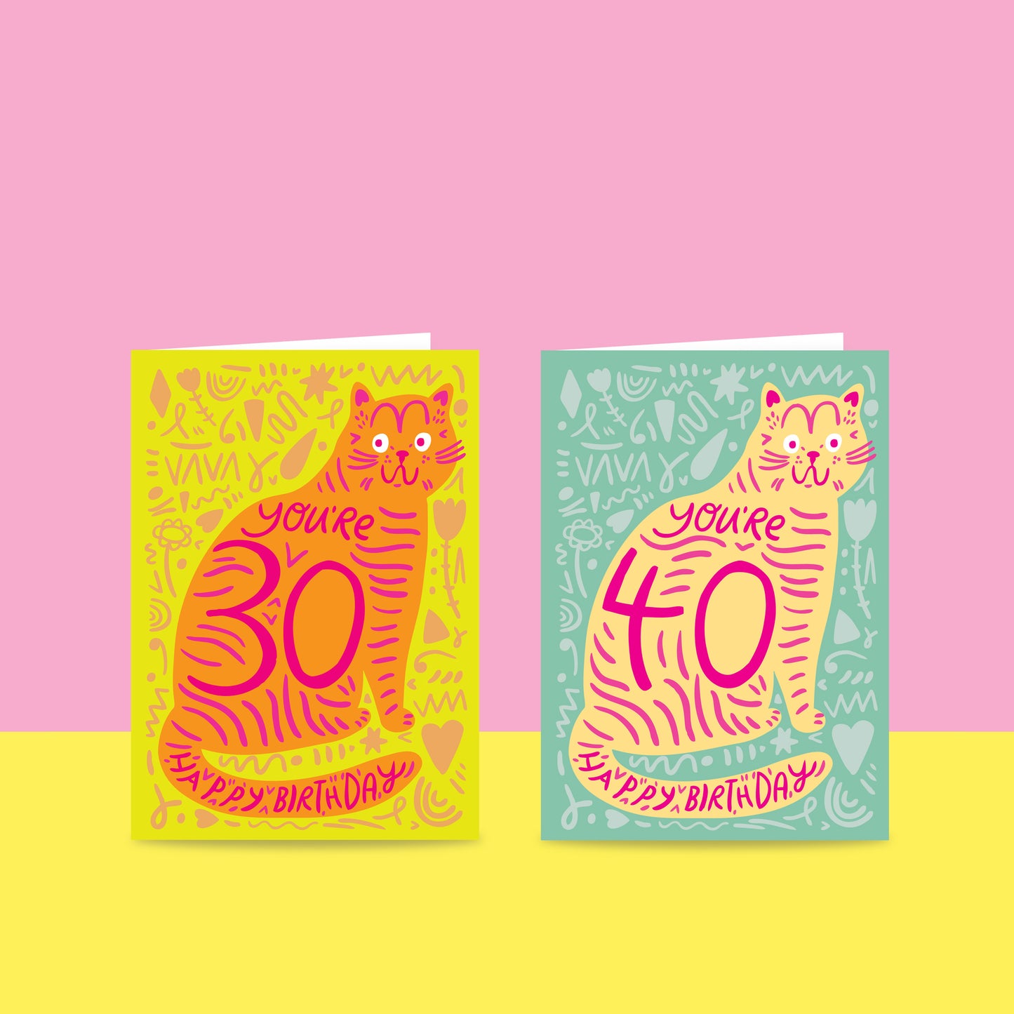 Cat Fur You're (AGE) - Milestone Birthday Card