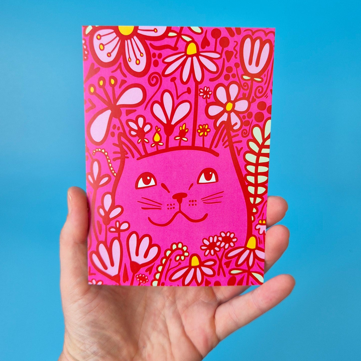 12 Pack Postcards - Flower Cats