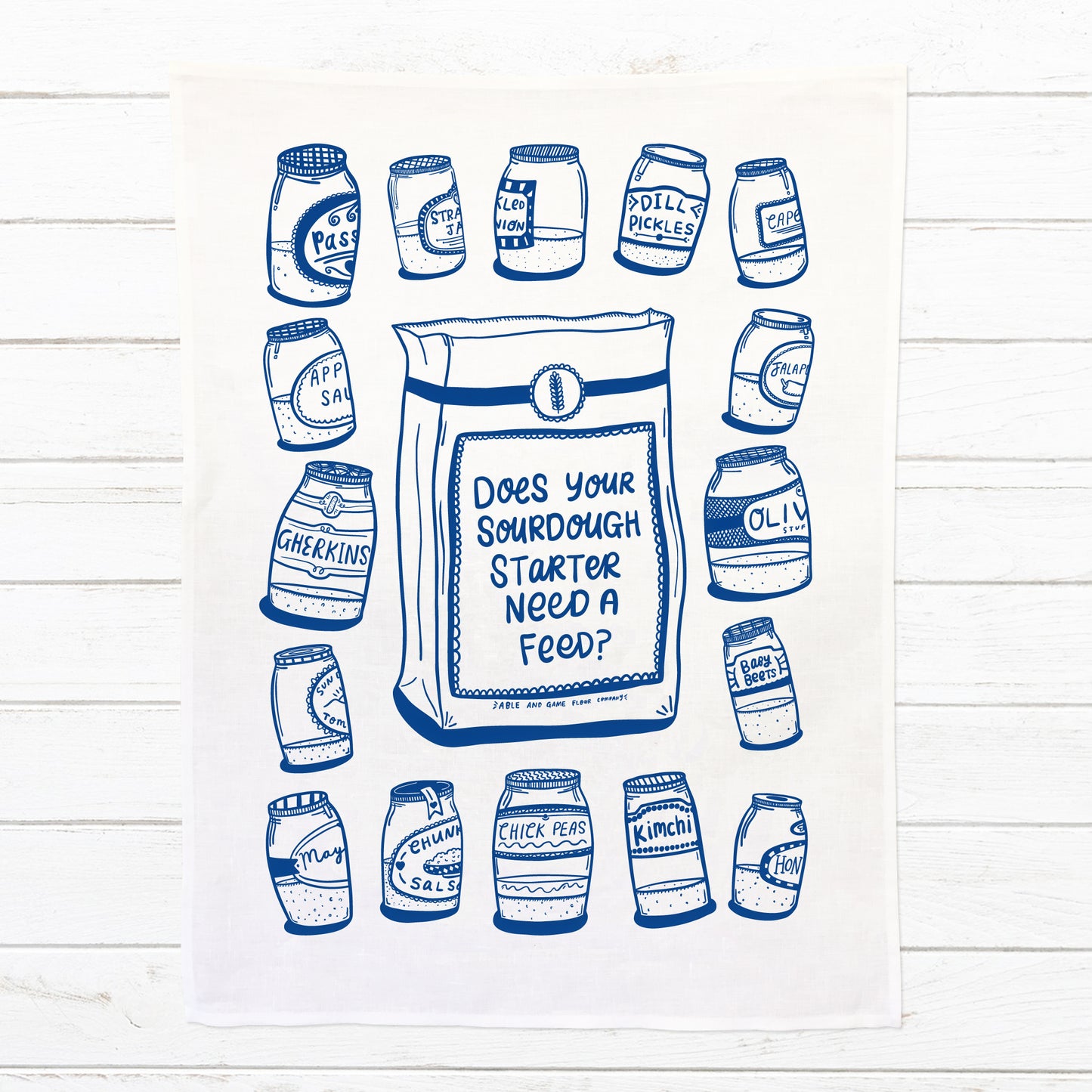 Does Your Sourdough Starter Need A Feed? - 100% Linen Tea Towel