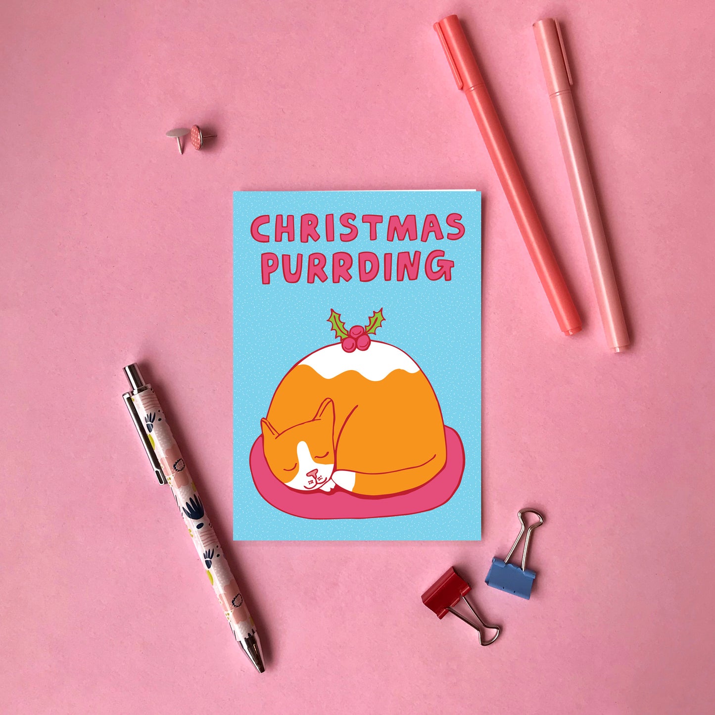 Christmas Purrding - Christmas Card