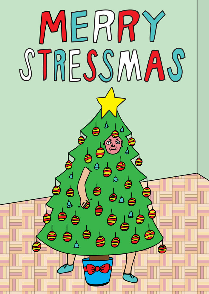 Merry Stressmas - Christmas Card