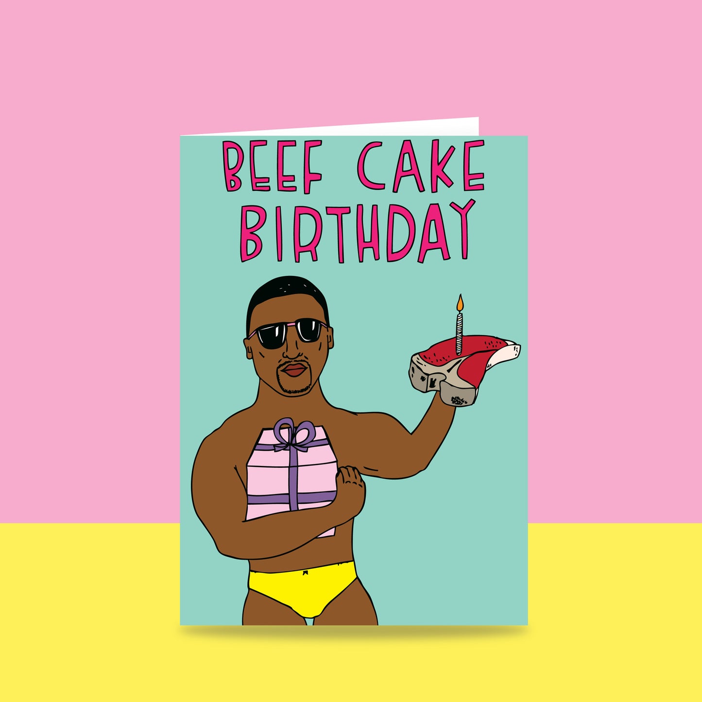 Beef Cake Birthday - Birthday Card