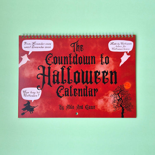 2026 Countdown To Halloween Calendar (Nov 2025 - Dec 2026)