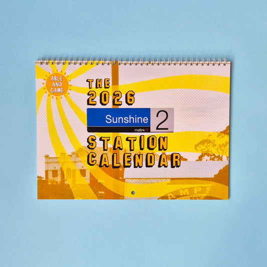 2026 Sunshine Train Station Calendar