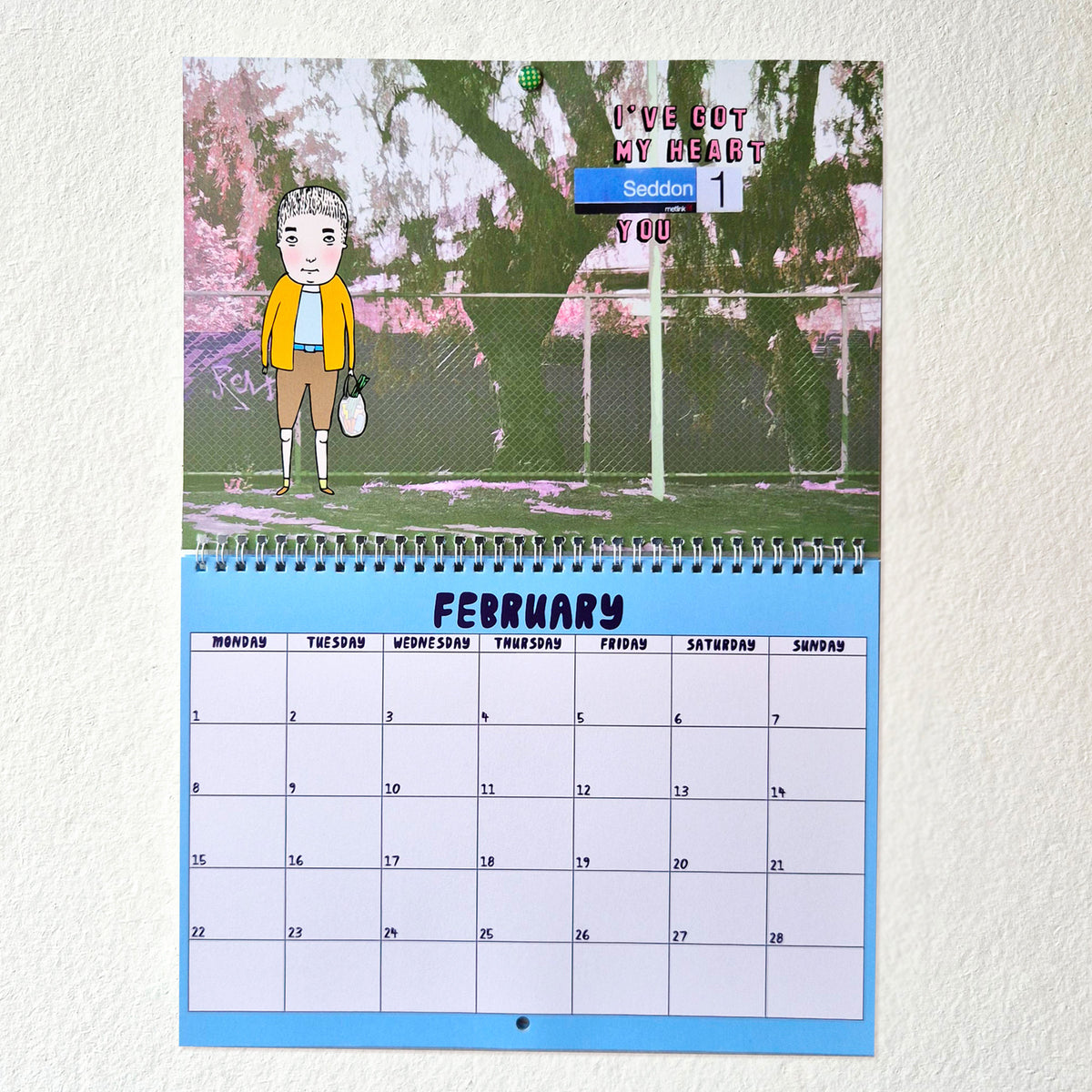 2027 Melbourne Train Station Calendar