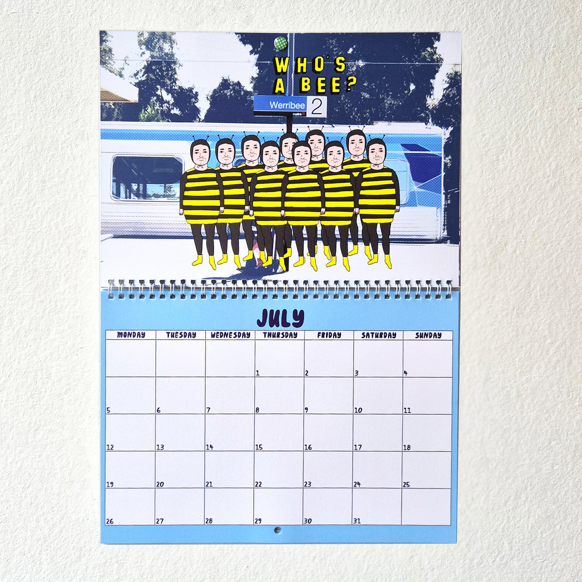 2027 Melbourne Train Station Calendar