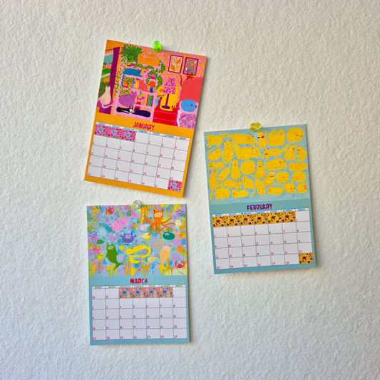 12 Pack Postcards - 2026 Kitty Calendar